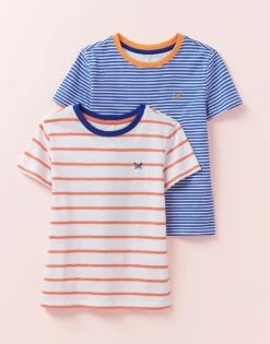 2 Pack Slub Yarn Stripe T-Shirt