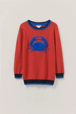 Crew Neck Crab Intasia Jumper
