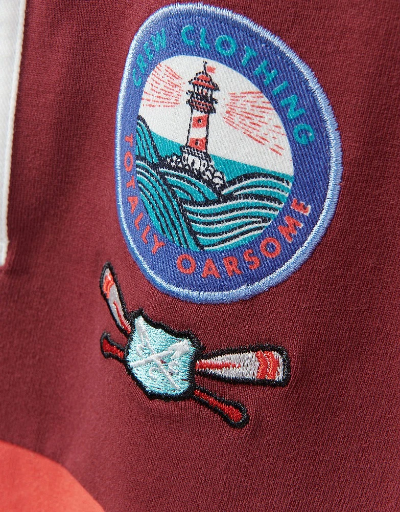 Long Sleeve Totally Oarsome 4 Block Rugby Shirt 2 Long Sleeve Totally Oarsome 4 Block Rugby Shirt - Image 2