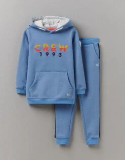 Crew Embroidered Jogger And Hoodie Set