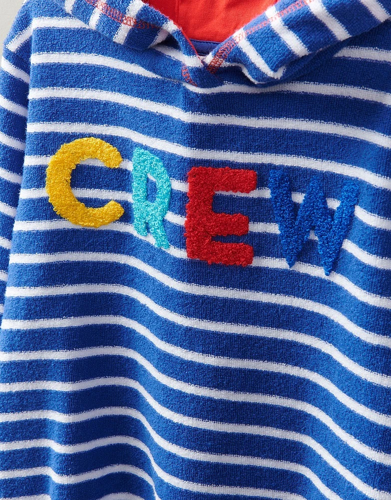 Breton Stripe Towel Cover Up 2 Breton Stripe Towel Cover Up - Image 2