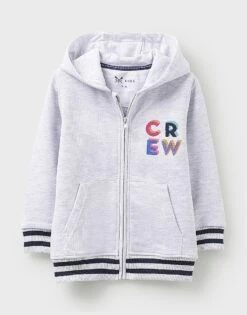 Crew Zip Through Hoodie