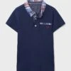 Short Sleeve Woven Collar Polo Shirt