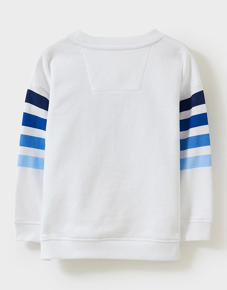 Stripe Crew Neck Sweatshirt 2 Stripe Crew Neck Sweatshirt - Image 2