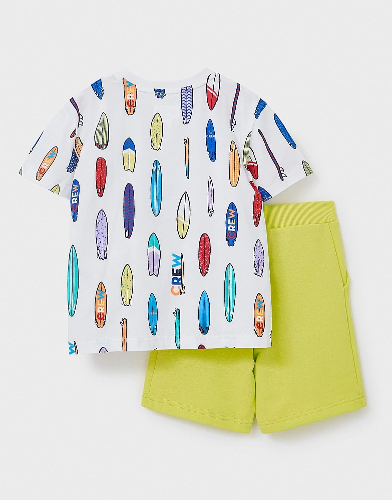 Surf Board Print T-Shirt And Shorts 2 Surf Board Print T-Shirt And Shorts - Image 2