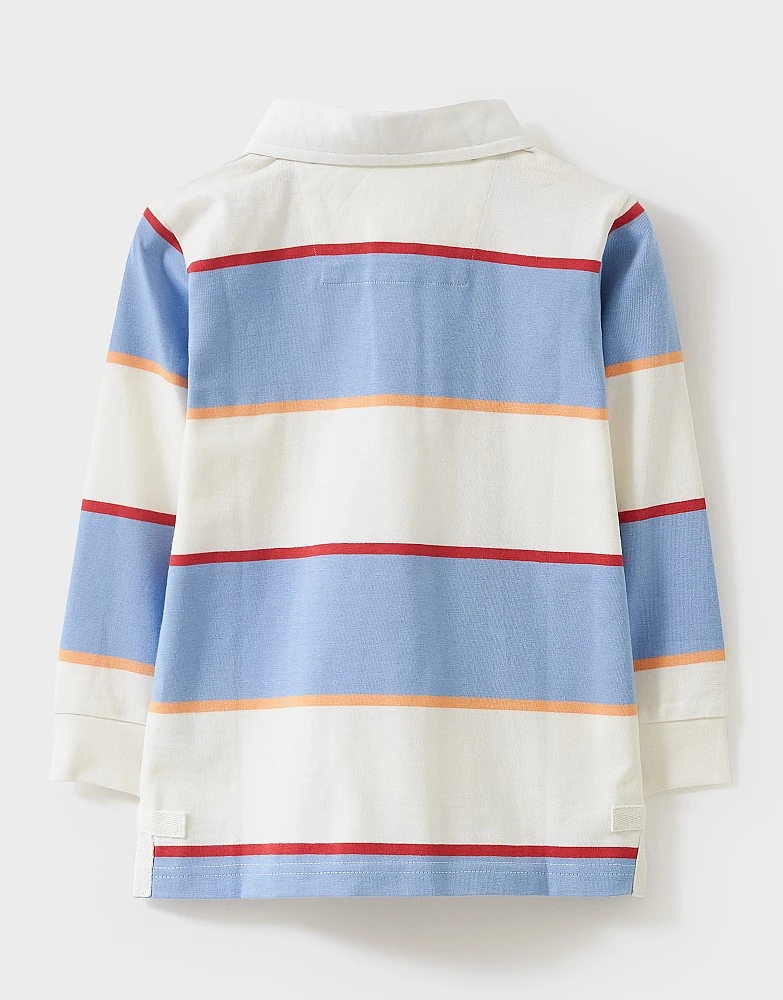 Stripe Long Sleeve Rugby Shirt 2 Stripe Long Sleeve Rugby Shirt - Image 2