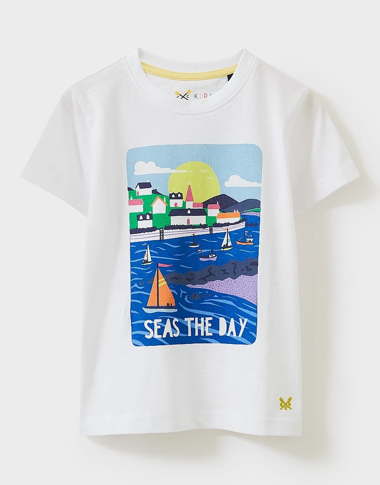 Sea View Print T-Shirt 1 Sea View Print T-Shirt