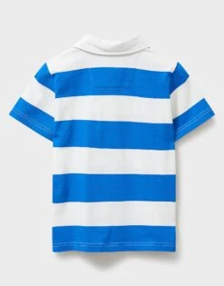 Short Sleeve Rugby Shirt 5 Short Sleeve Rugby Shirt -Crew Clothing BGJ023 BLUEWHITE 2