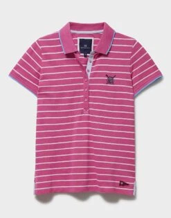 30th Collection Cotton Polo Shirt 9 30th Collection Cotton Polo Shirt -Crew Clothing CRWSE003 PINK 6