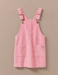 Cord Pinafore Dress
