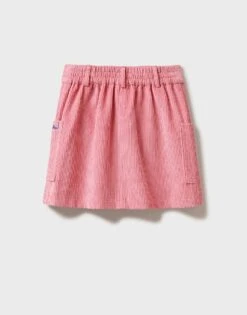 Cord Button Through Skirt -Crew Clothing GBM003 PINK 2