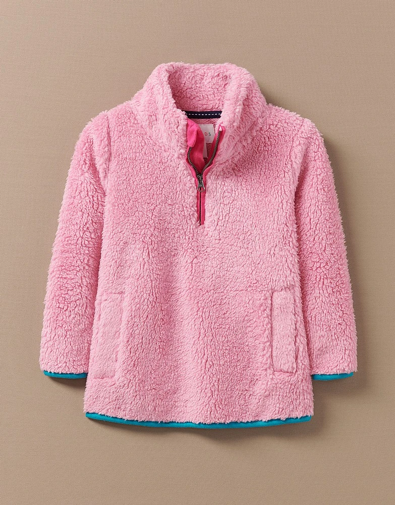 Borg Half Zip Funnel Neck Sweatshirt 1 Borg Half Zip Funnel Neck Sweatshirt