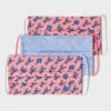 3 Pack Pink Lobster & Chambray Kids Face Covering