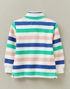 Multi Stripe Padstow Sweatshirt -Crew Clothing GCA113 ECRUMUL 2