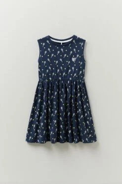 Sleeveless Printed Tennis Jersey Dress