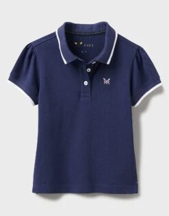 Classic Puff Sleeve Pique Polo Shirt
