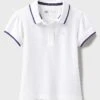 Classic Puff Sleeve Pique Polo Shirt