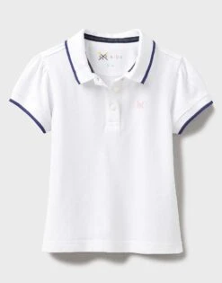 Classic Puff Sleeve Pique Polo Shirt