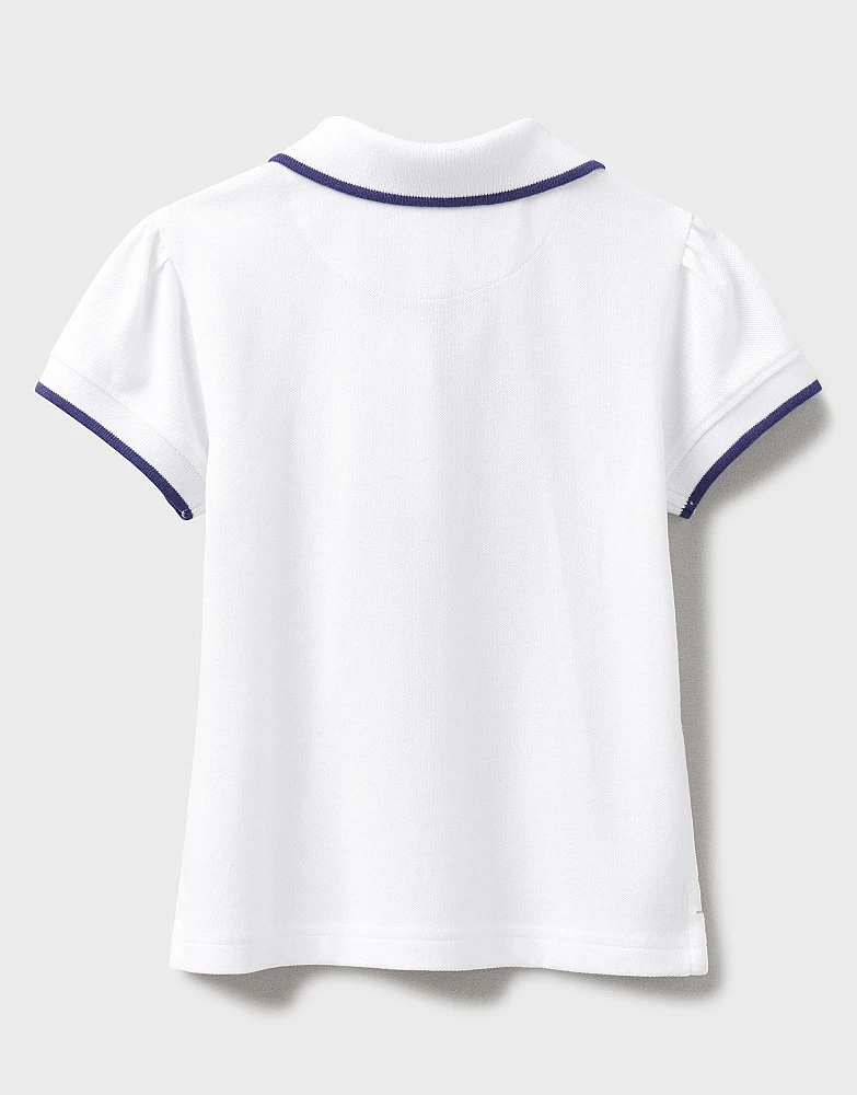 Classic Puff Sleeve Pique Polo Shirt 2 Classic Puff Sleeve Pique Polo Shirt - Image 2