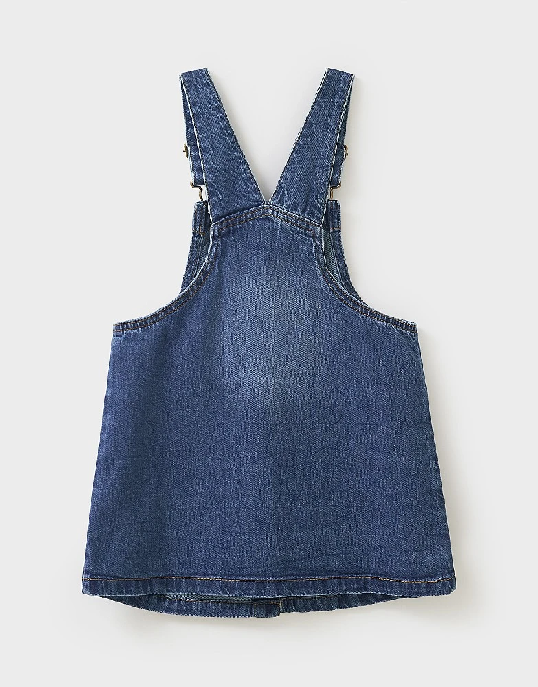 Denim Pinafore Dress 2 Denim Pinafore Dress - Image 2