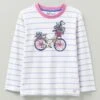 Long Sleeve Bicycle Stripe T-Shirt