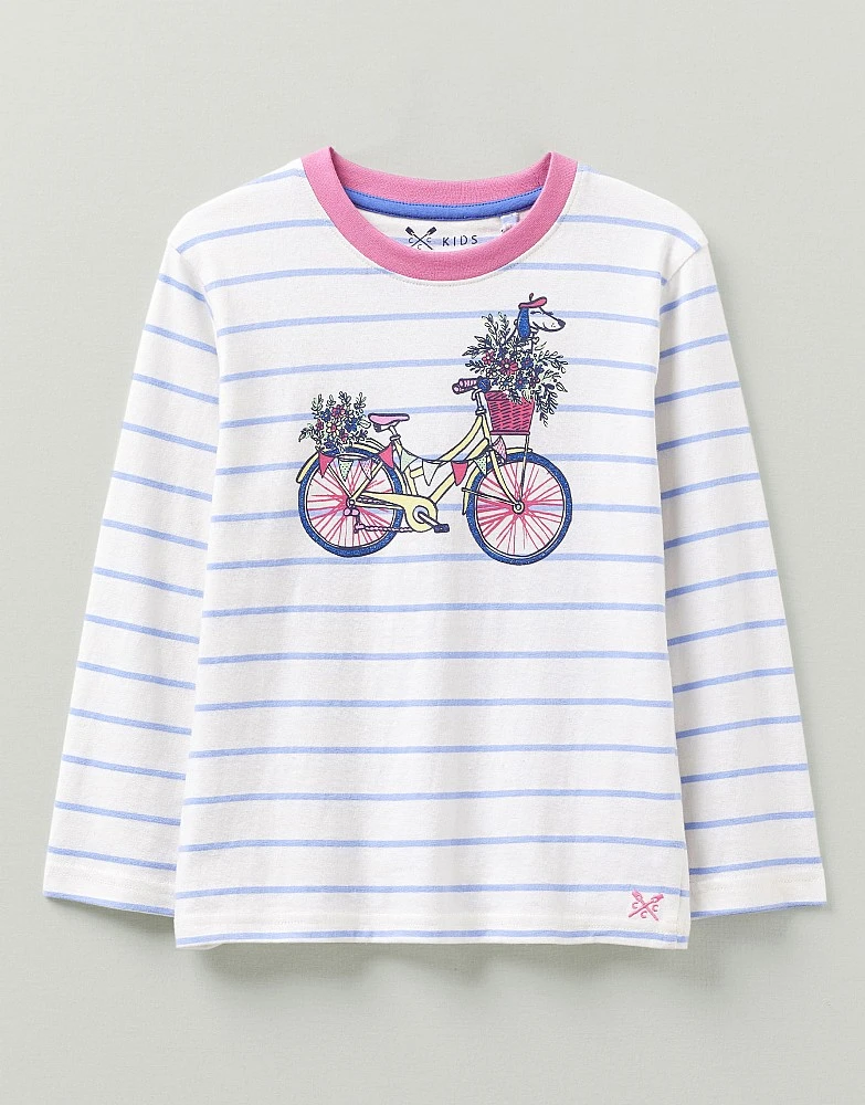 Long Sleeve Bicycle Stripe T-Shirt 1 Long Sleeve Bicycle Stripe T-Shirt