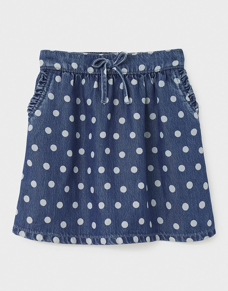 A-Line Denim Spot Skirt 1 A-Line Denim Spot Skirt