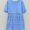 Short Sleeve Stripe Jersey Dress