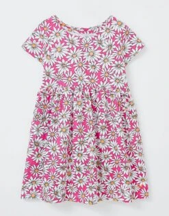 Short Sleeve Daisy Jersey Tee Dress