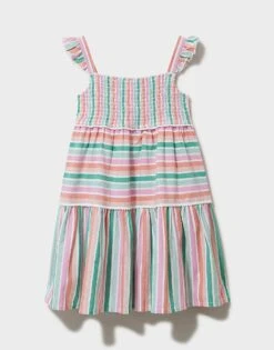 Pom Pom Stripe Dress