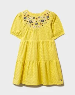 Embroidered Smock Dress