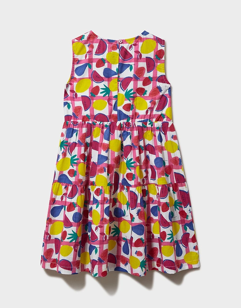 Ruched Fruit Print Dress 3 Ruched Fruit Print Dress - Image 3