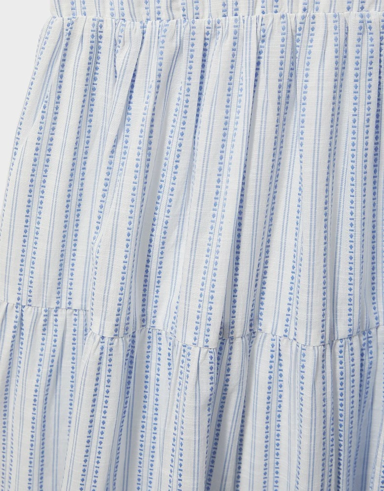 Woven Stripe Sleeveless Dress 2 Woven Stripe Sleeveless Dress - Image 2