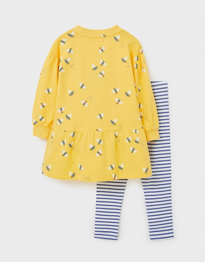 Bee Print Sweat Tunic And Legging Set 2 Bee Print Sweat Tunic And Legging Set - Image 2