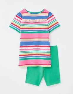 Multi Stripe Tunic And Legging Set