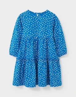 Polka Dot Print Jersey Dress