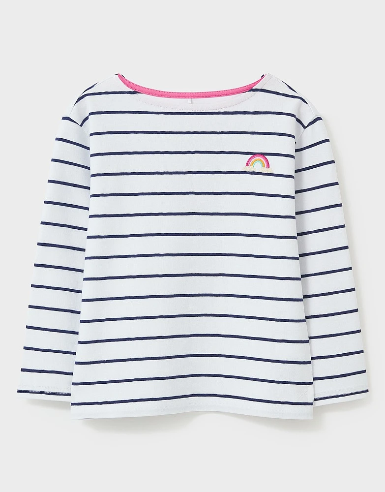 Essential Breton Rainbow Badge T-Shirt 1 Essential Breton Rainbow Badge T-Shirt