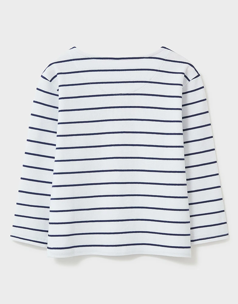 Essential Breton Rainbow Badge T-Shirt 2 Essential Breton Rainbow Badge T-Shirt - Image 2