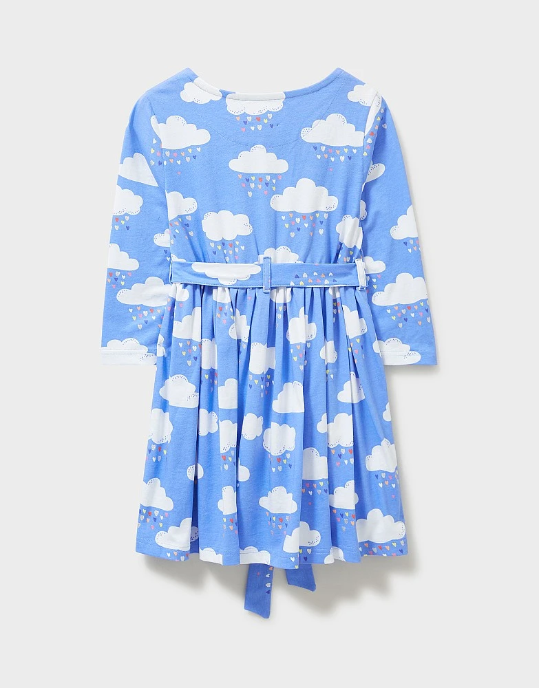 Cloud Print Jersey Dress 3 Cloud Print Jersey Dress - Image 3