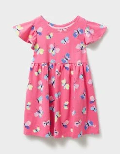 Short Sleeve Jersey Butterfly Dress