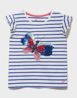 Stripe Butterfly T-Shirt