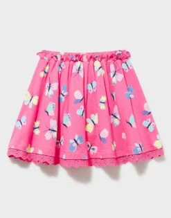 Jersey Butterfly Skirt -Crew Clothing GGM004 PINKMULTI 2