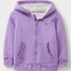 Fleece Lined Zip Through Hoodie