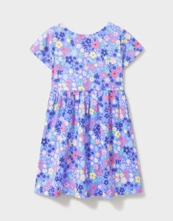 Printed Floral Dress -Crew Clothing GHD001 BLUEMULTI 2