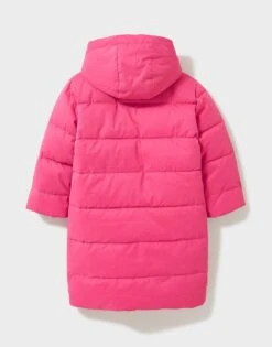 Longline Duvet Coat 5 Longline Duvet Coat -Crew Clothing GHO002 PINK 2