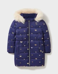 Printed Padded Parka Coat