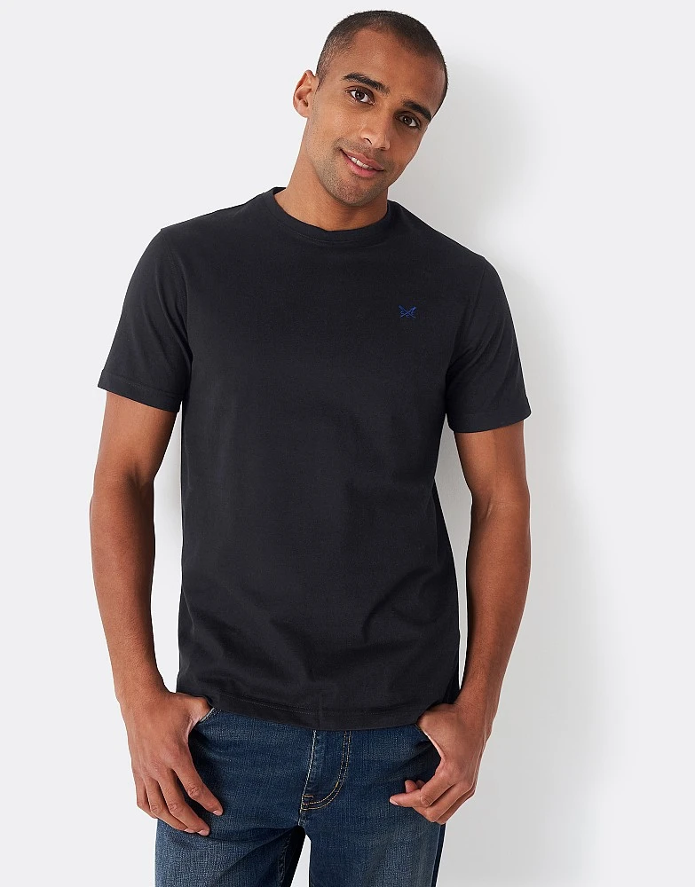 Black Crew Neck Cotton T-Shirt 1 Black Crew Neck Cotton T-Shirt