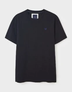 Black Crew Neck Cotton T-Shirt 7 Black Crew Neck Cotton T-Shirt -Crew Clothing MKE001 BLACK 3