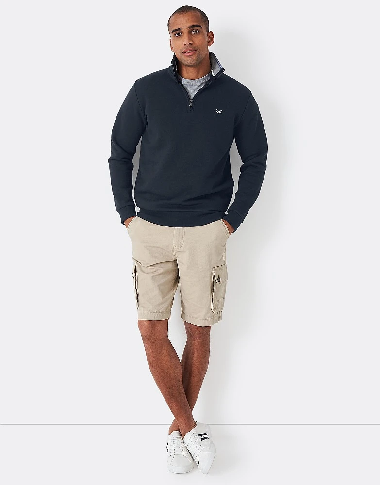 Navy Half Zip Sweatshirt 2 Navy Half Zip Sweatshirt - Image 2