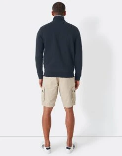 Navy Half Zip Sweatshirt 6 Navy Half Zip Sweatshirt -Crew Clothing MLD003 NAVY 2